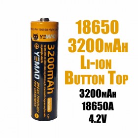 YEMAO 18650 3200mAh 3.7V акумулаторна Li-ion батерия с Button Top